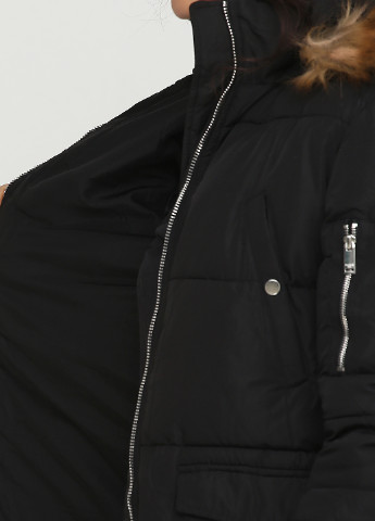 Черная зимняя куртка Pull & Bear