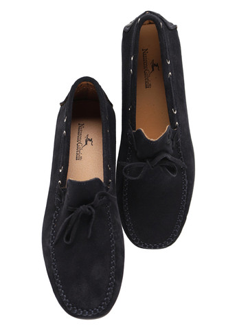 Темно-синие мокасины Nazarenogabrielli