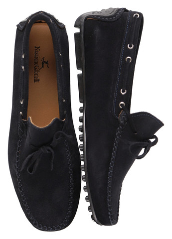 Темно-синие мокасины Nazarenogabrielli