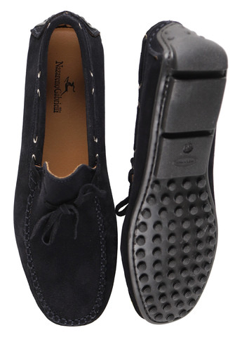 Темно-синие мокасины Nazarenogabrielli