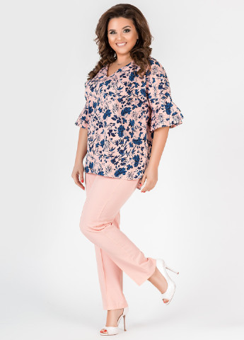 Костюм (блуза, брюки) Charm Collection брючный цветочный розовый кэжуал