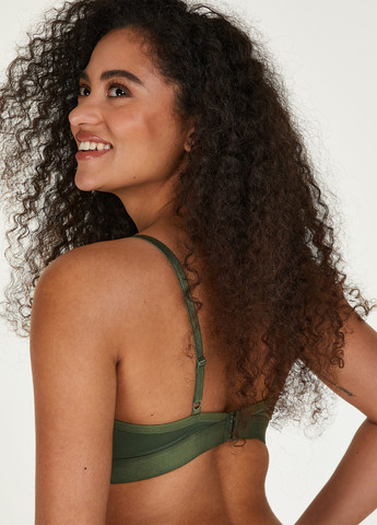 Зелений бюстгальтер Hunkemoller без кісточок поліамід