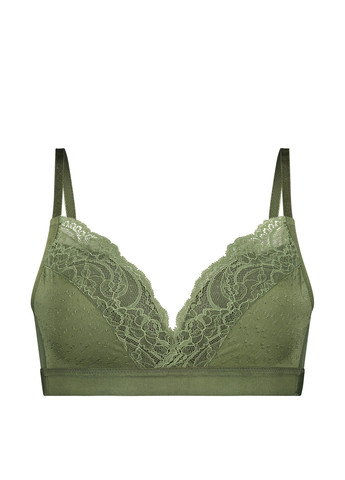 Зелений бюстгальтер Hunkemoller без кісточок поліамід