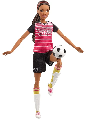 Кукла Barbie Made to Move Soccer Player Doll Барби Безграничные движения Футболистка Брюнетка (FCX82) Mattel (255665159)