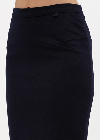 Темно-синяя кэжуал однотонная юбка Sassofono карандаш
