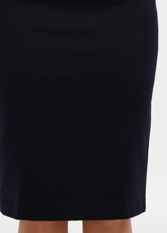 Темно-синяя кэжуал однотонная юбка Sassofono карандаш