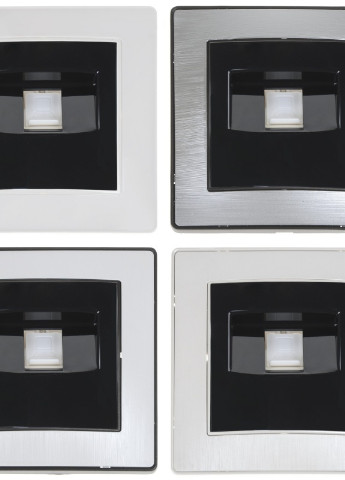 Розетка компьютерная черная RB-1PC Brille (253967207)