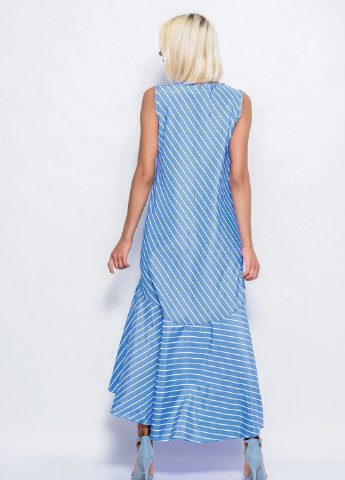 Блакитна кежуал сукня Issa в смужку