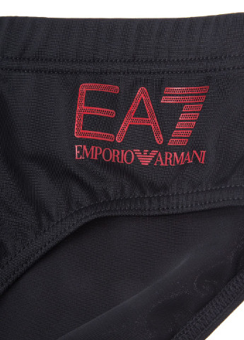 Мужские черные пляжные плавки ARMANI EA7