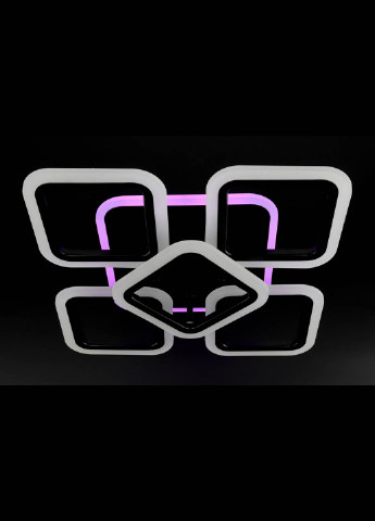 Люстра стельова LED з пультом A2400 / 4 + 1S-RGB-bk Чорний 11х41х55 см. Handmade (234538066)