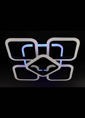 Люстра стельова LED з пультом A2400 / 4 + 1S-RGB-bk Чорний 11х41х55 см. Handmade (234538066)