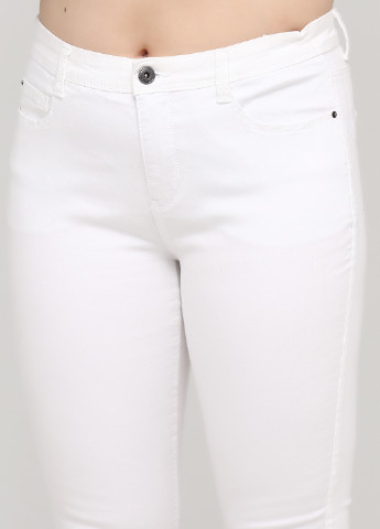 Белые летние скинни джинсы C&A