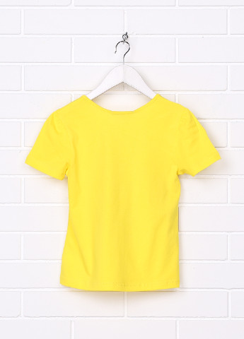 Желтая летняя футболка с коротким рукавом Flash