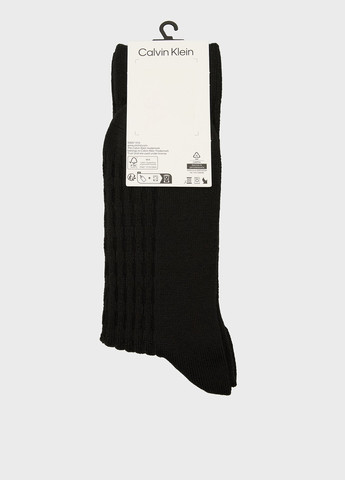 Чорні шкарпетки Calvin Klein однотонні (347246571)