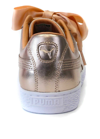 Золотые демисезонные кроссовки Puma