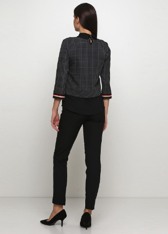 Черный демисезонный комплект (блуза, брюки) Modalinda