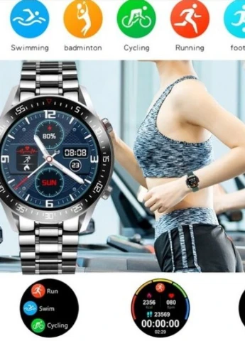 Умные часы SMART TERMINATOR PRO SILVER спортивные, умные UWatch (253012898)