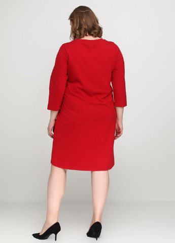Красное кэжуал платье Ciso однотонное