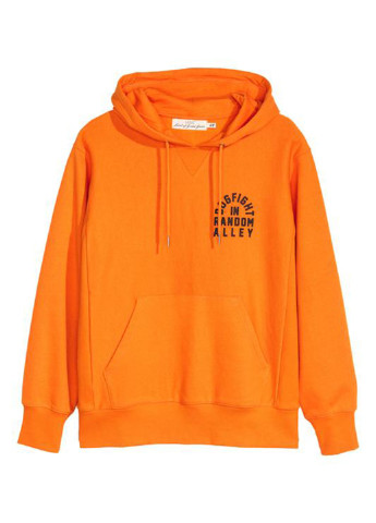 Оранжевая рубашка однотонная H&M