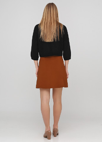 Светло-коричневая кэжуал однотонная юбка Vero Moda а-силуэта (трапеция)