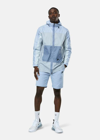 Блакитна демісезонна вітровка Nike NSW SPU WVN JKT