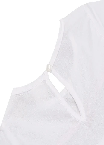 Белая цветочной расцветки блузка H&M летняя