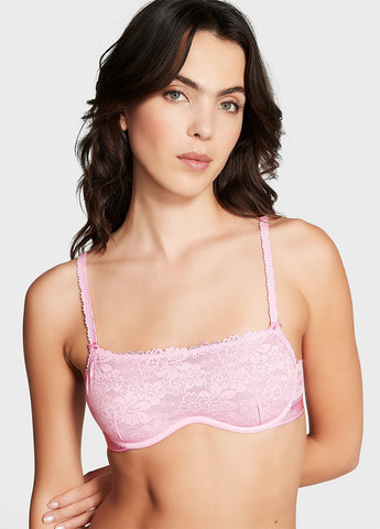 Розовый демисезонный комплект (бюстгальтер, трусики) Victoria's Secret