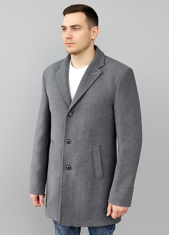 Сіре демісезонне Пальто однобортне Sun's House