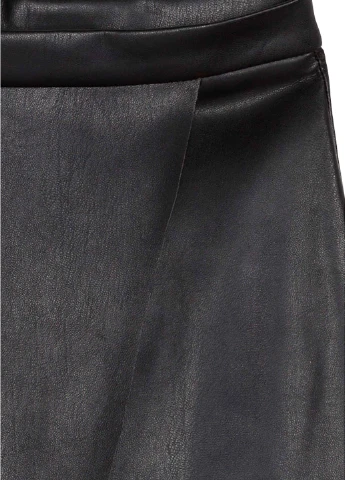 Черная кэжуал однотонная юбка H&M