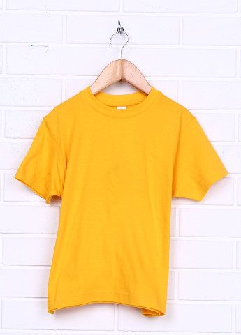 Желтая летняя футболка с коротким рукавом Sol's