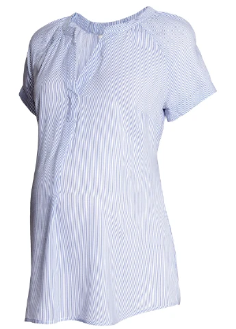 Синяя блузка для беременных H&M