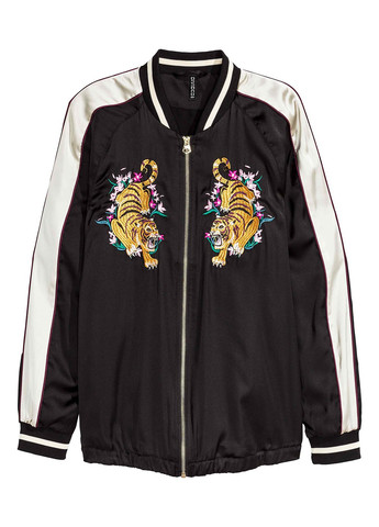 Чорна демісезонна куртка H&M