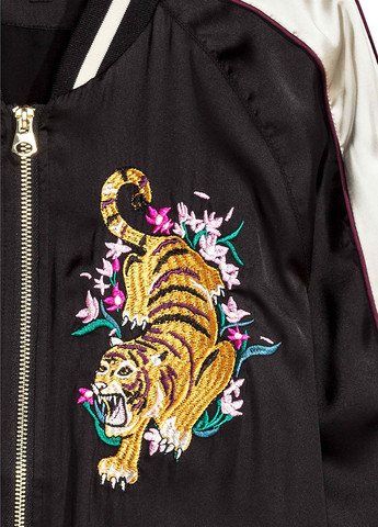 Чорна демісезонна куртка H&M