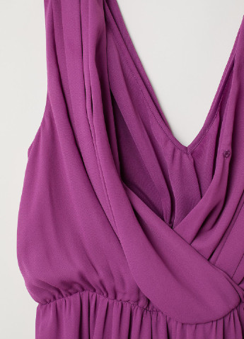 Фиолетовое повседневный платье для кормящих H&M однотонное