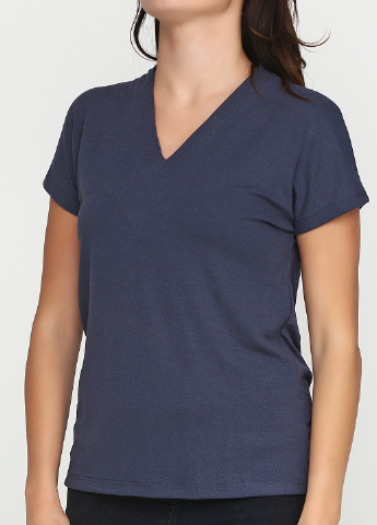 Серо-синяя летняя футболка Karen by Simonsen