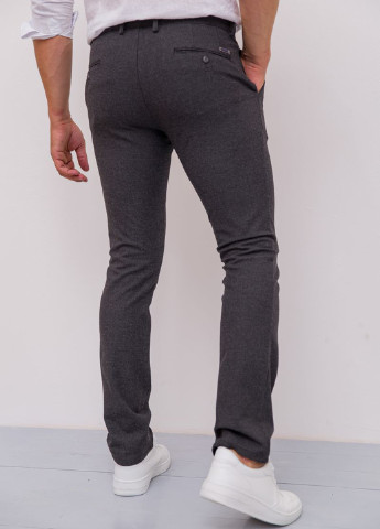Темно-серые кэжуал демисезонные прямые брюки Ager