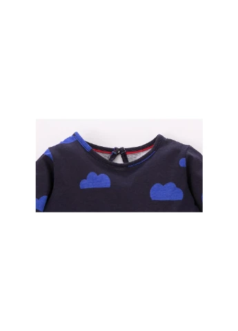 Синее платье для девочки единороги на радуге Little Maven (232374164)