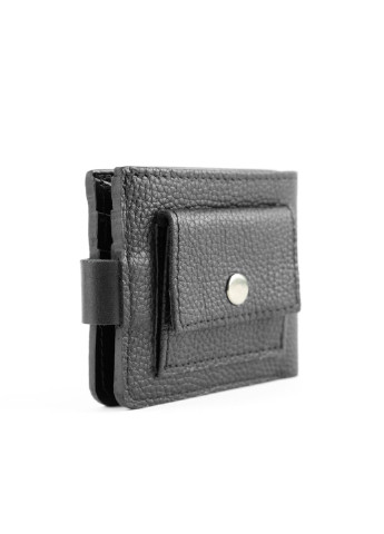 Кожаный бумажник кошелек бифолд на кнопке Classic V черный Kozhanty (252316672)