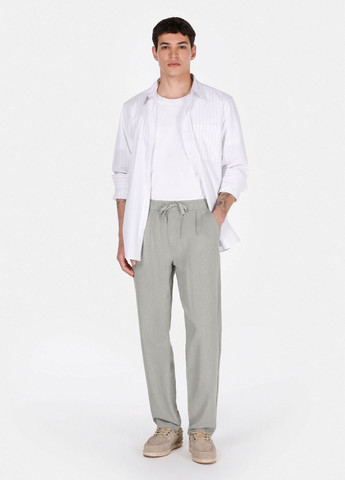 Светло-серые кэжуал летние чиносы брюки Colin's