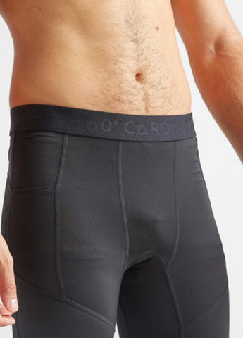 Черные демисезонные леггинсы 500 fleg 8547455 Domyos