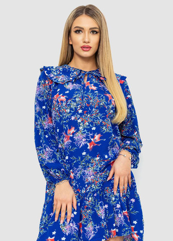 Синее кэжуал платье Ager с цветочным принтом