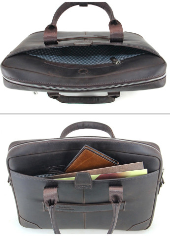 Сумка шкіряна для ноутбука 15,6 ", MackBook 16' 717 CBR коричнева Tom Stone (239785441)