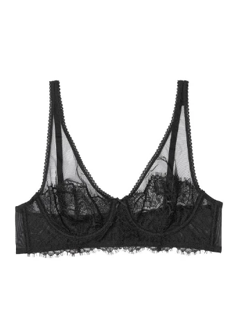 Черный демисезонный комплект (бюстгальтер, трусы) Victoria's Secret
