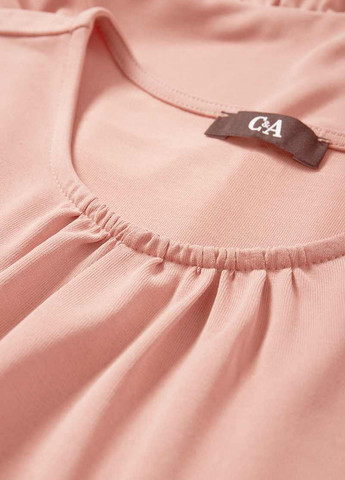 Пудровое кэжуал платье C&A однотонное