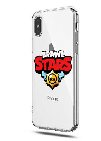 Чохол силіконовий Apple Iphone Xs Max Лого Бравл Старс (Logo Brawl Stars) (8226-1000) MobiPrint (219283726)