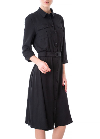Черное кэжуал платье Imperial однотонное