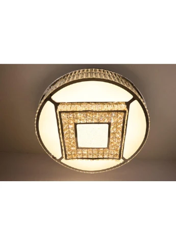 Люстра потолочная хрустальная LED с пультом C3132/800 Хром 19х72х72 см. Sunnysky (253122253)