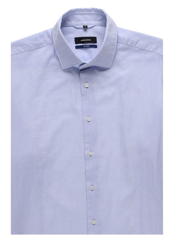 Светло-лиловая классическая, кэжуал рубашка однотонная Seidensticker