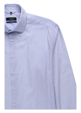 Светло-лиловая классическая, кэжуал рубашка однотонная Seidensticker