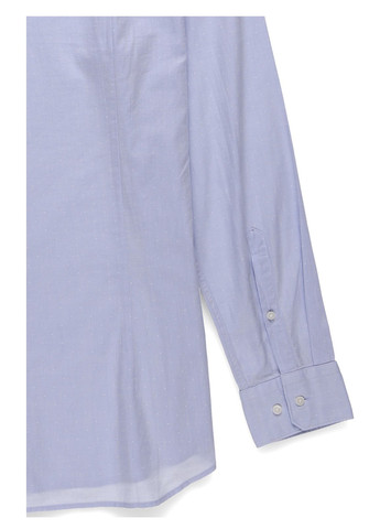 Светло-лиловая классическая, кэжуал рубашка однотонная Seidensticker